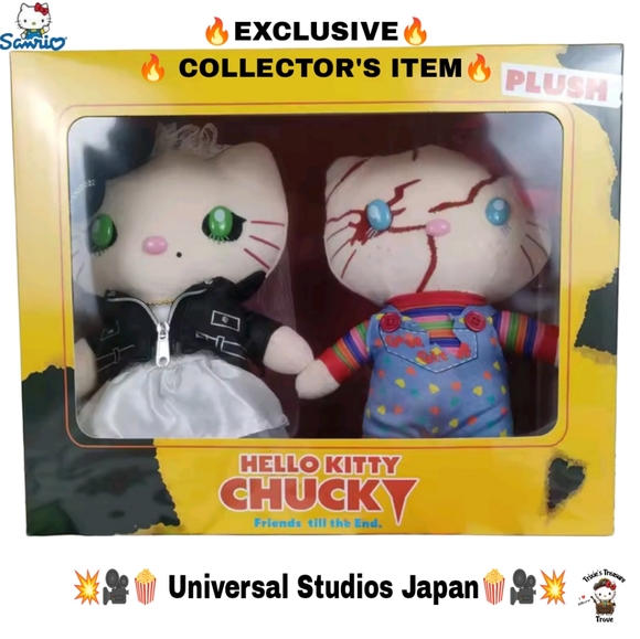 Hello Kitty Other - JAPAN EXCLUSIVE & COLLECTOR'S ITEM - Hello Kitty x Chucky 9 Inch Plushie Set